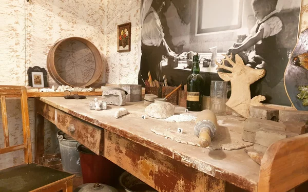 Drückerstube im Museum der Deutschen Spielzeugindustrie, Foto: Spielzeugmuseum Neustadt