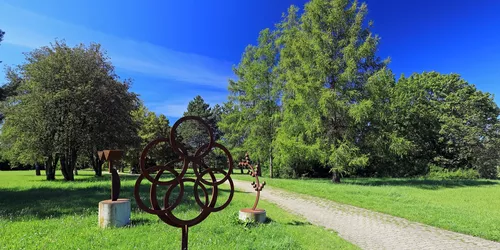 Unterwegs im Kurpark Bad Windsheim., Foto: Uwe Miethe