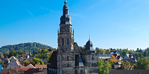 Morizkirche vom Rathausturm, Foto: Coburgmarketing, Michael Selzer
