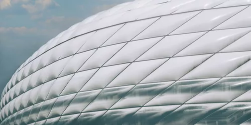 Detailaufnahme Allianz Arena München von außen