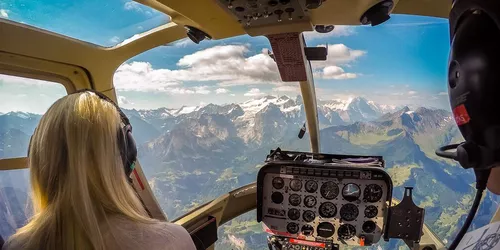 Hoch hinaus: Mit dem Hubschrauber übers Allgäu