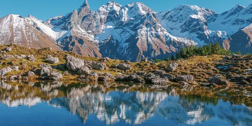 Bergpanorama und Guggersee