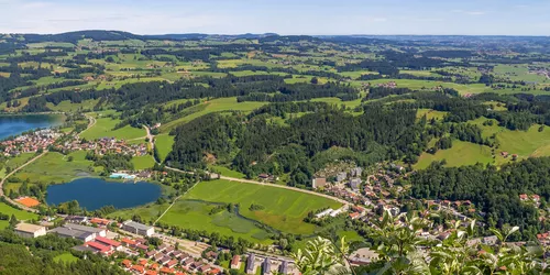 Luftaufnahme Grosse Alpsee und Immenstadt