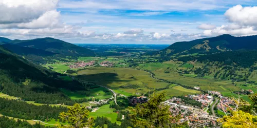 Aussicht auf das Ammergauer Land