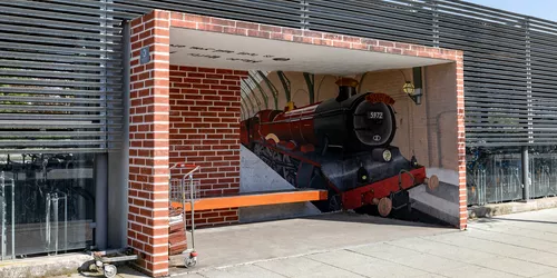 Bushaltestelle am Bahnhof von Memmingen