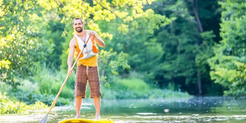 Stand-Up-Paddling mitten in Nürnberg