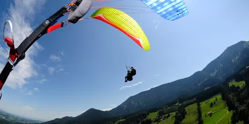 Gleitschirmfliegen über Oberbayern