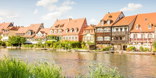 Vielseitiges Regnitzufer in Bamberg